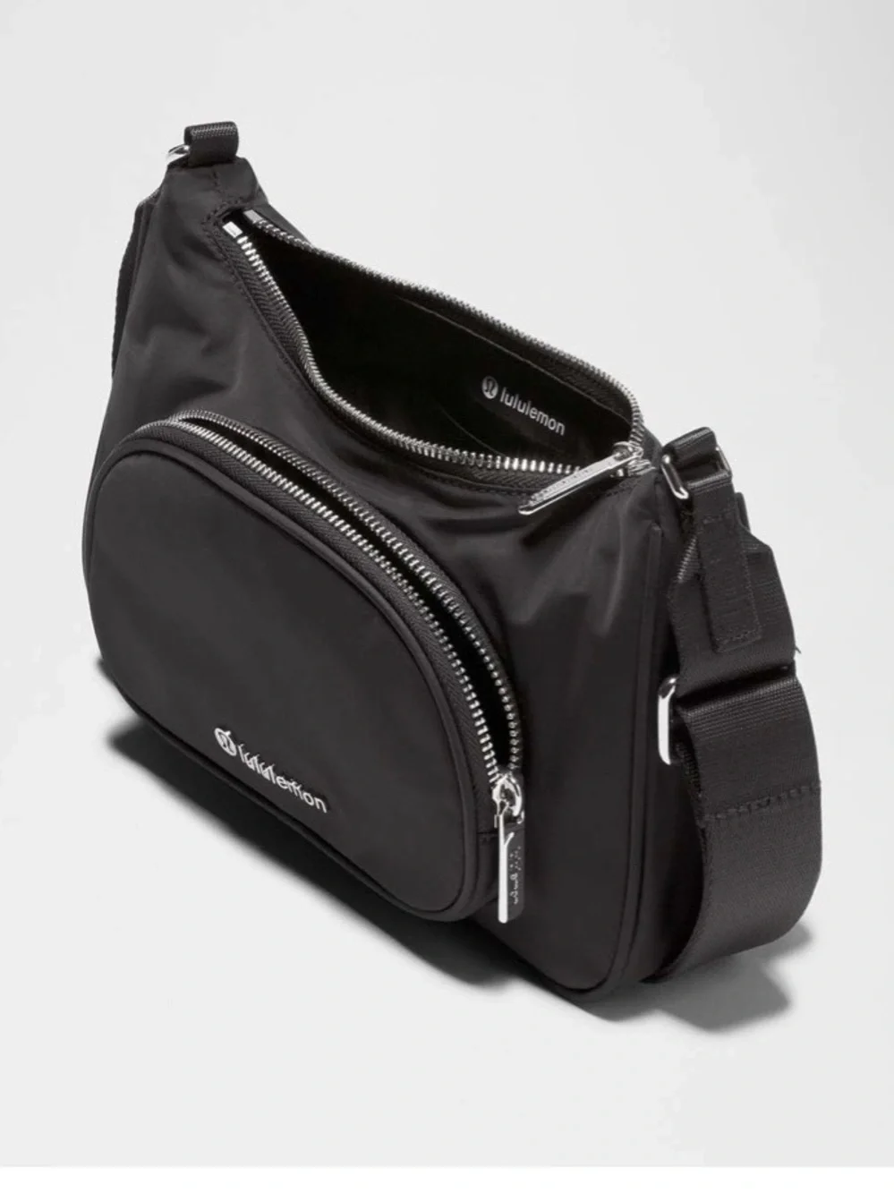 lululemon athletica Black Shoulder Crossbody Bag with NANO Detachable Pouch - Picture 2 of 3